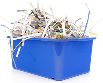 Use shredded paper in compost